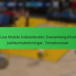 NBA Live Mobile Inlösenkoder: Evenemangsfiranden, Jubileumsbelöningar, Temabonusar