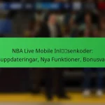 NBA Live Mobile Inlösenkoder: Appuppdateringar, Nya Funktioner, Bonusvaluta
