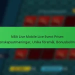 NBA Live Mobile Live Event Priser: Gemenskapsutmaningar, Unika föremål, Bonusbelöningar