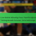 NBA Live Mobile Månatligt Pass: Flashförsäljningar, Tidsbegränsade bonusar, Extra belöningar