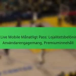 NBA Live Mobile Månatligt Pass: Lojalitetsbelöningar, Användarengagemang, Premiuminnehåll