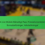 NBA Live Mobile Månatligt Pass: Prestationsmilstenar, Bonusbelöningar, Valutaökningar